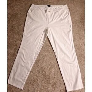 Womens Ellos Sz 20 White Jeans
